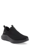 Skechers Ralven Mens Cushioned Footbed Man Made Slip-on Shoes In Black