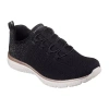 Skechers Virtue Lucent Womens Sneakers In Black