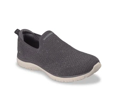 Skechers Virtue Spritz Slipon Sneaker In Gray