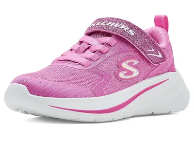 Skechers Wave 92 303557l (little Kid/big Kid) Girls Shoes Hot Pink: 10.5 Little Kid M
