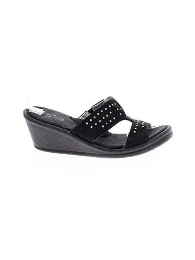 Pre-owned Skechers Wedges In Black