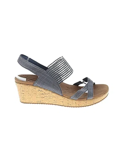 Pre-owned Skechers Wedges In Gray
