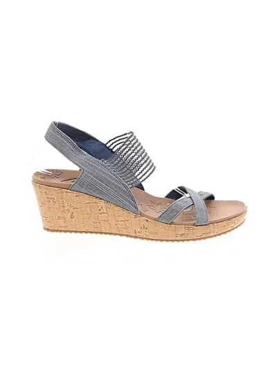 Pre-owned Skechers Wedges In Gray