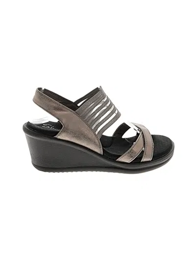 Pre-owned Skechers Wedges In Gray