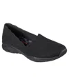 Skechers Wide Eager - Stat Slip-on Wide Width Casual Sneakers From Finish Line In Black