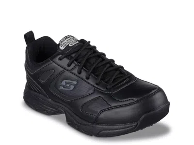 Skechers Wide Width Bricelyn Dighton Work Sneaker In Black