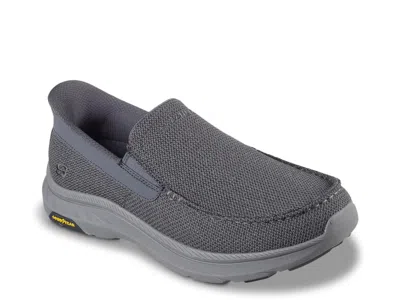 Skechers Wide Width Hands Free Slipins Pollard Wilfred Slipon In Gray