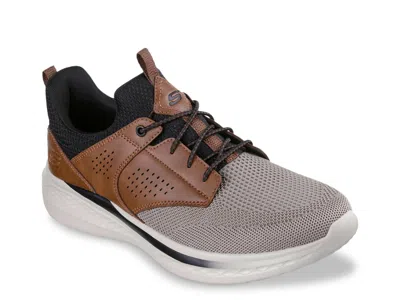 Skechers Wide Width Slade Breyer Sneaker In Brown