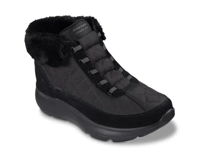Skechers Wide Width Slipins Onthego Encore Cozy Fit Maisie Bootie In Black