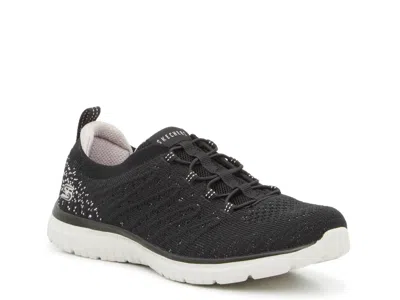 Skechers Wide Width Virtue Show Runner Slipon Sneaker In Black