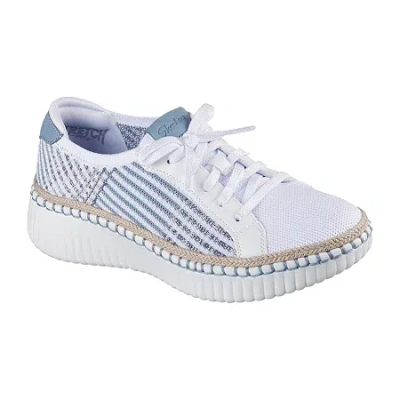 Skechers Wilshilre Blvd Breezy Stroll Womens Almond Closed Toe Slip-on Shoe In White