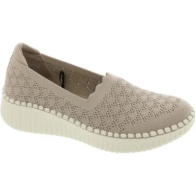Skechers Wilshire Blvd Womens Lifestyle Memory Foam Slip-on Sneakers In Gray