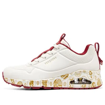 Skechers (wmns)  2023 Year Of The Rabbit Uno Celebrat-airy Athletic Sneakers 'white Red Gold'