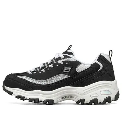 Skechers (wmns)  D Lites 1.0 Fashion Running Shoes Black/white In Multi
