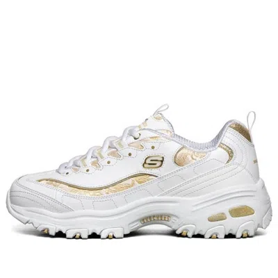Skechers (wmns)  D Lites 1.0 White/gold In Multi