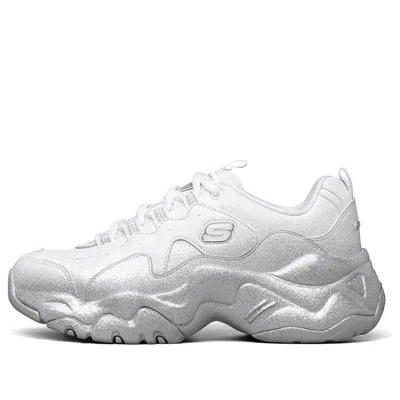 Skechers (wmns)  D Lites 3.0 Low-top Sneakers White/silver In Metallic