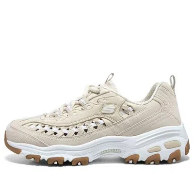 Skechers (wmns)  D'lites 1.0 'beige' In White