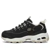 Skechers (wmns)  D'lites 1.0 Fashion Running Shoes Black/grey/brown In Multi