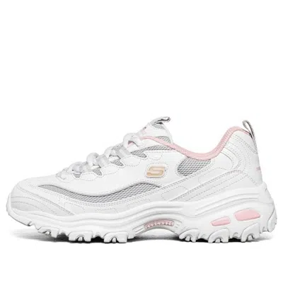 Skechers (wmns)  D'lites 1.0 Gs White/grey/pink In Multi