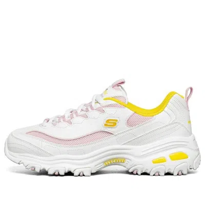 Skechers (wmns)  D'lites 1.0 Gs White/yellow/pink