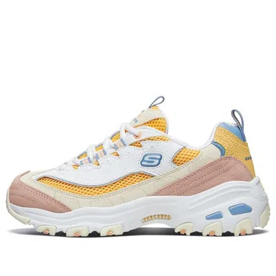 Skechers (wmns)  D'lites 1.0 Low Running Shoes Gs White/yellow
