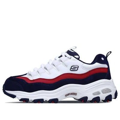 Skechers (wmns)  D'lites 1.0 Low-top Clunky Shoes White/blue