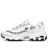 Skechers (wmns)  D'lites 1.0 Low Top Sneakers White/black In Multi