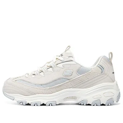 Skechers (wmns)  D'lites 1.0 Shoes 'beige Light Blue' In Neutral