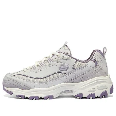 Skechers (wmns)  D'lites 1.0 Shoes 'grey Purple' In Gray