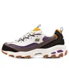 Skechers (wmns)  D'lites 1.0 Sneakers 'white Brown Black' In Animal Print