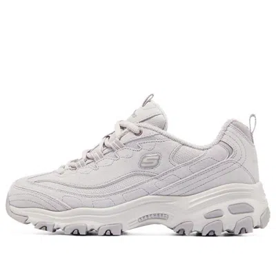 Skechers (wmns)  D'lites 1.0 'white' In Gray