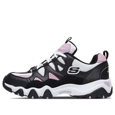 Skechers (wmns)  D'lites 2.0 Low-top Running Shoes Black/pink/white
