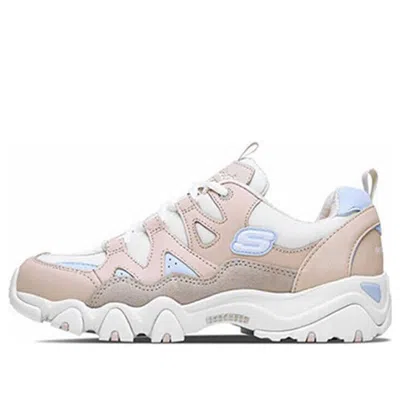 Skechers (wmns)  D'lites 2.0 Low-top Running Shoes Pink/white In Multi