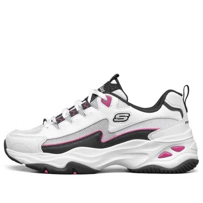 Skechers (wmns)  D'lites 4.0 Low Running Shoes Gs White/black/pink