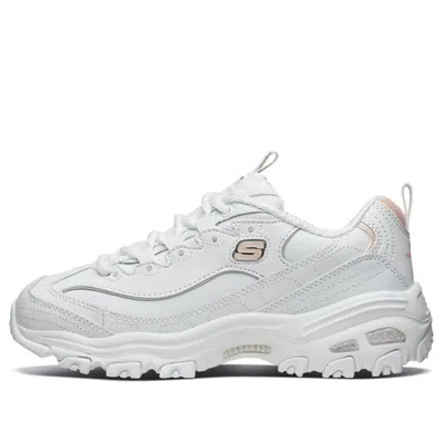 Skechers (wmns)  D'lites Gs White/pink In Gray