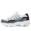 Skechers (wmns)  D'lites Low-top Daddy Shoes White/grey In Gray