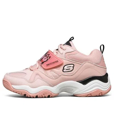 Skechers (wmns)  D'lites Train Low-top Running Shoes Pink/red In Multi