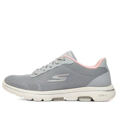 Skechers (wmns)  Go Walk 5 'gray Pinkred' In Multi