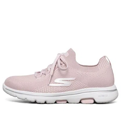 Skechers (wmns)  Go Walk 5 Sports Shoes Pink/white In Multi