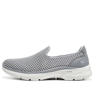 Skechers (wmns)  Go Walk 6 Shoes 'grey White' In Gray