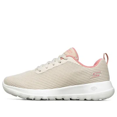 Skechers (wmns)  Go Walk Joy Running Shoes Ivory/pink In White