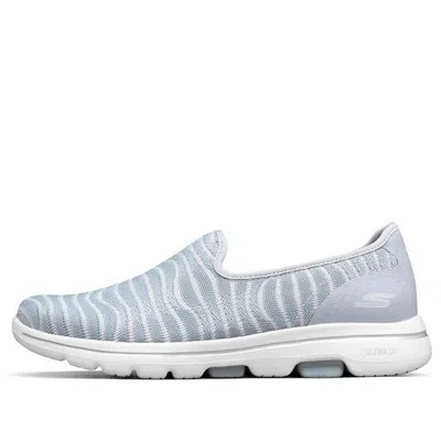 Skechers (wmns)  Go Walk 'light Silver Grey' In Gray