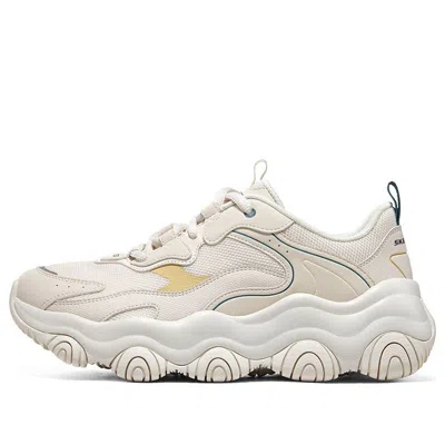 Skechers (wmns)  Old School Running Shoes D'lites 'beige White' In Neutral