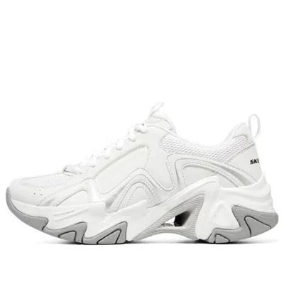 Skechers (wmns)  Stamina V3 Shoes 'white Grey' In Gray