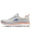 Skechers (wmns)  Summits Perfect Views 'grey Orange' In Purple