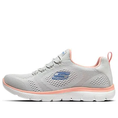 Skechers (wmns)  Summits Perfect Views 'grey Orange' In Purple