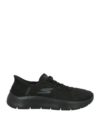 Skechers Woman Sneakers Black Size 5 Textile Fibers