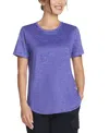 Skechers Godri Swift Womens Heathered Pullover Top In Blue