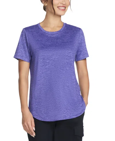 Skechers Women's Active Go Walk Wear Go Dri Swift Tunic T-shirt In Cosmic Dusk