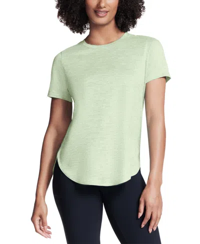 Skechers Women's Active Go Walk Wear Go Dri Swift Tunic T-shirt In Lettuce Green